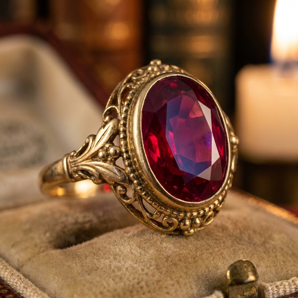 Pigeon Blood Ruby Ring